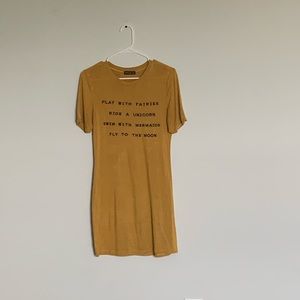 Mustard yellow dress